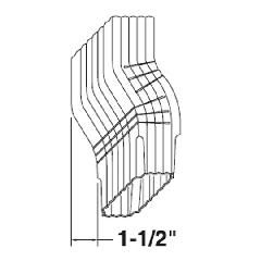 Mastic 2" x 3" Downspout with 1-1/2" Offset