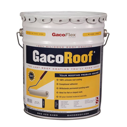 Gaco Western GacoRoof&reg; Silicone Roof Coating - 5 Gallon Pail Light Tan