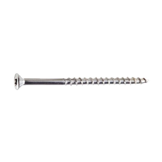 Simpson Strong-Tie #7 x 2-1/4" Type 305 Stainless Steel Trim-Head Wood Decking Screws - 5 Lb. Bucket White