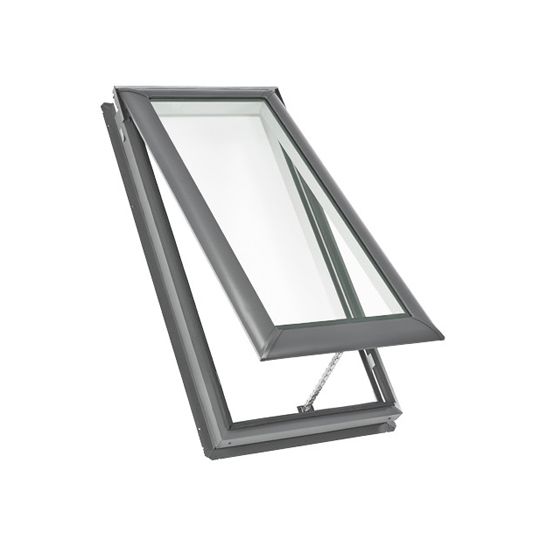 Velux 44-1/4" x 45-3/4" Manual "Fresh Air" Deck-Mounted Skylight with Copper Cladding & Laminated Low-E3 Glass White