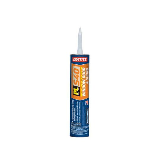 Loctite PL&reg; S40&trade; Polyurethane Window, Door & Siding Sealant - 10 Fl. Oz. Paper Cartridge White