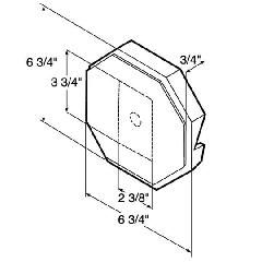 Mastic Octagon Surface Mount for Dutch Lap Siding