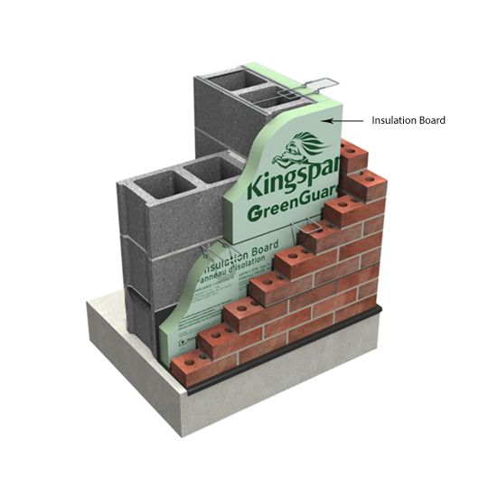 Kingspan Insulation 1-1/2" x 4' x 8' GreenGuard&reg; Type IV (25 psi) Scored XPS Insulation Board