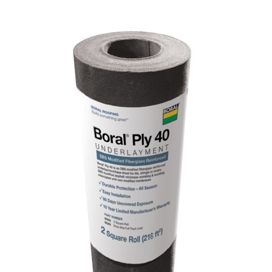 Westlake Royal Roofing Components 55 mil 39-3/8" x 65'10" Westlake Royal&trade; Ply 40 2 SQ. Roll Black