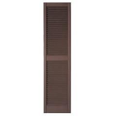 Mastic 12" x 55" Standard Open Louvered Shutters - Regular Style