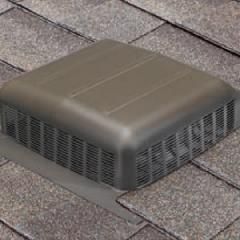 Air Vent Airhawk&reg; RVG50 Galvanized Slant Back Static Vent with Filter