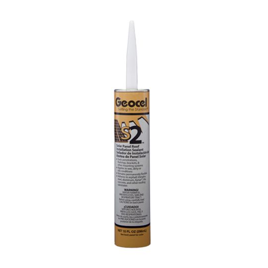 Geocel S2 Solar Panel Sealant - 10.3 Fl. Oz. Cartridge Clear