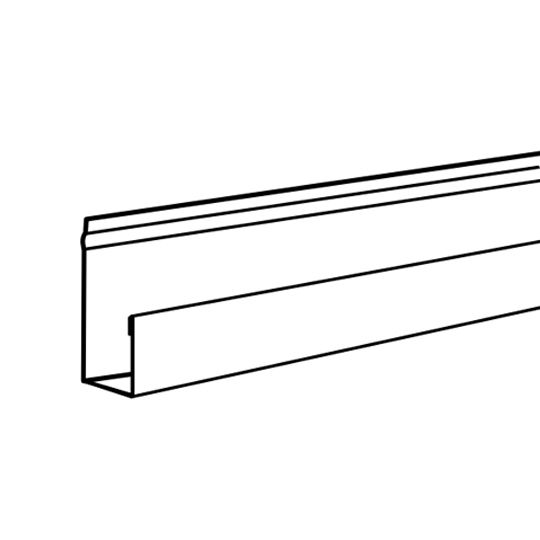 Alsco Metals 1/2" Aluminum J-Channel for Double 6" Soffit Sierra