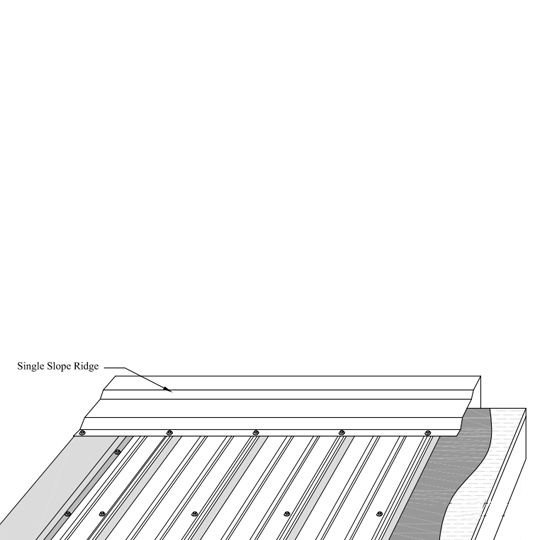 Coastal Metal Service ERP Single Slope Ridge Red