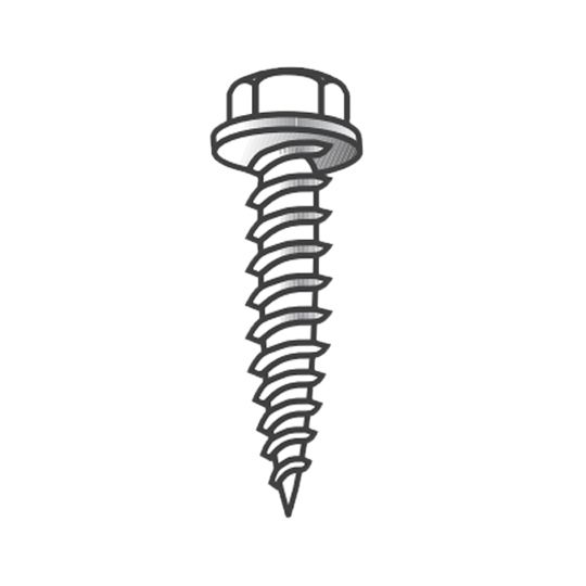 Quality Edge 1-1/2" Zinc Zip Screw - Carton of 1,000 Mill Finish