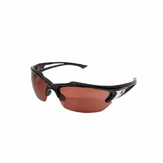 C&R Manufacturing Khor Safety Glasses Black Frame/Rose Lens