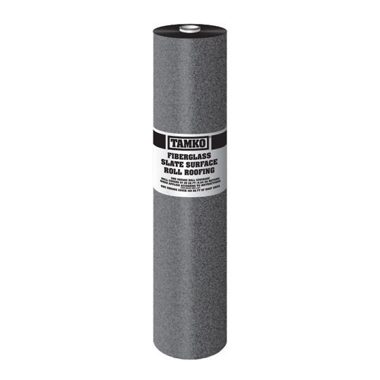 TAMKO Fiberglass Slate Surface Roll Roofing - 1 SQ. Roll White