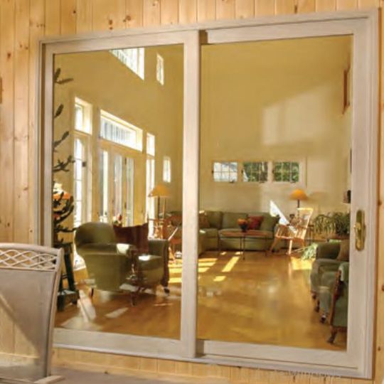 Paradigm Window Solutions Stock OX Patio Door with No Grid White