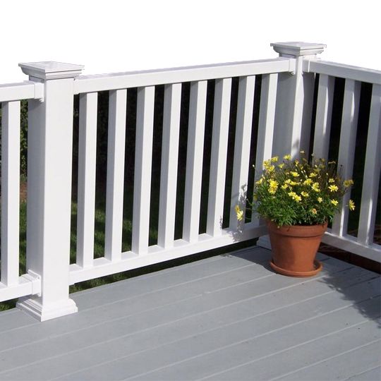 Color Guard Railing Systems 36" x 6' Madison Vinyl Rail White