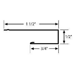 Quality Edge 1/2" Aluminum J-Channel