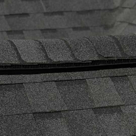 CertainTeed Roofing Shadow Ridge&reg; ClimateFlex&reg; Ridge Shingles Moire Black