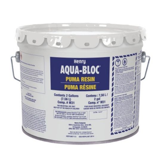 Henry Company Aqua-Bloc&reg; PUMA Resin - 2 Gallon Pail Light Grey