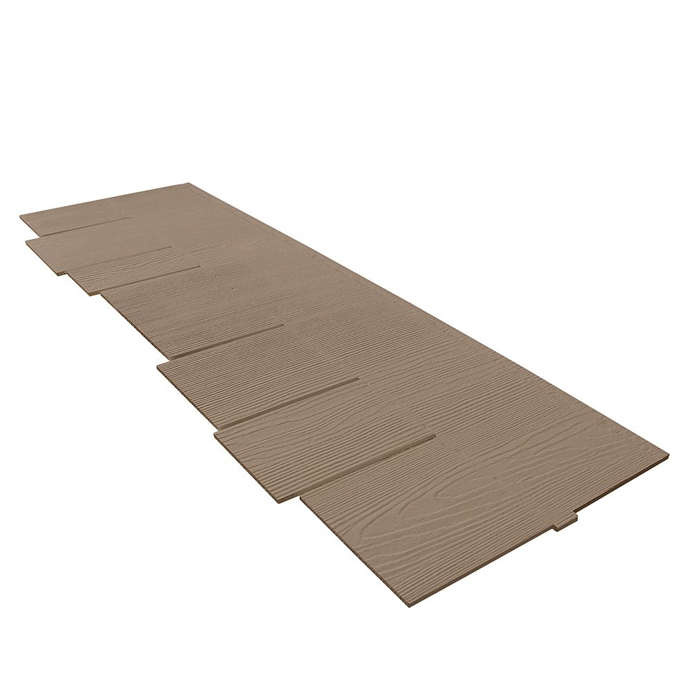 James Hardie 1/4" 15-1/4" x 4' Hardie Shingle Staggered Edge Panel for HardieZone 5 Mountain Sage