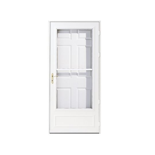 Pella 32" x 81" Rolscreen&reg; 3525 Midview Storm Door White