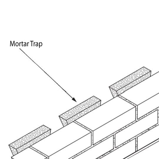 Hohmann & Barnard 1" x 10" x 4' Mortar Trap&trade;