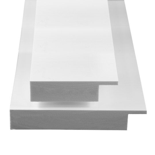 Kleer 15/16" x 3-1/2" x 18' Konceal Trim Board with Flange Cutout