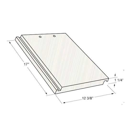 Eagle Roofing Products 12-3/8" x 17" Eaglelite Bel Air Field Tile Rocklin Blend