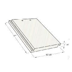 Eagle Roofing Products 12-3/8" x 17" Eaglelite Bel Air Field Tile