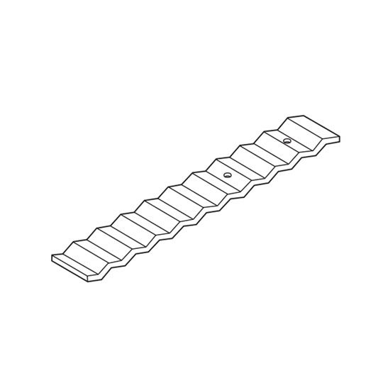 Hohmann & Barnard 22 Gauge 7/8" x 7" Corrugated Wall Tie