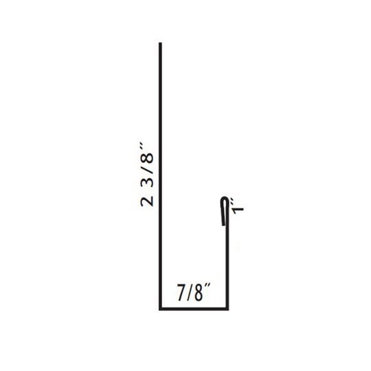 Everlast Roofing 28 Gauge x 10'2" J-Channel