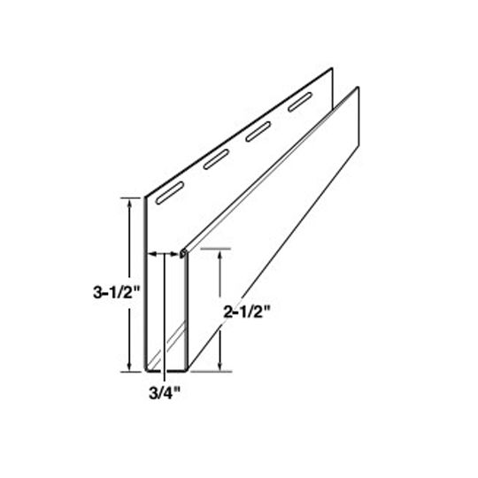 Variform By PlyGem Wide Flange 3/4" J-Channel Savannah Blue