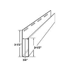 Variform By PlyGem Wide Flange 3/4" J-Channel