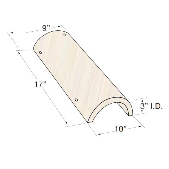 Eagle Roofing Products 10" x 17" Capistrano Trim Tile Carmel Blend