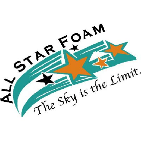 All Star Foam & Marketing C2 (1" to 2") Tapered Foam EPS 4' x 4' Insulation Panel - 1# Density