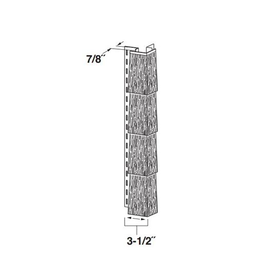 Variform By PlyGem Heritage Cedar Perfection Shingle Siding Outside Corner Post Cabin Cedar