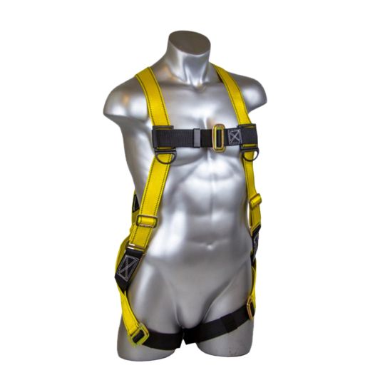 Guardian Fall Protection #01700 Velocity Harness with Pass-Through Leg Buckle - Size S - L Yellow/Black