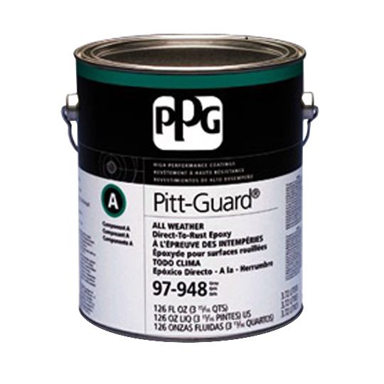 PPG Industries (97-949) Pitt-Guard&reg; All Weather Direct-to-Rust Epoxy Coating with Component B Catalyst - 1 Gallon Can