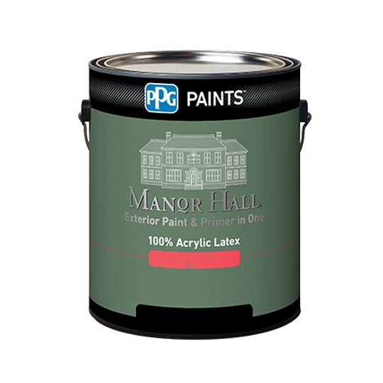 PPG Industries (70-520) Manor Hall&reg; Exterior Paint & Primer in One 100% Acrylic Latex Semi-Gloss with Midtone Base - 1 Gallon Can