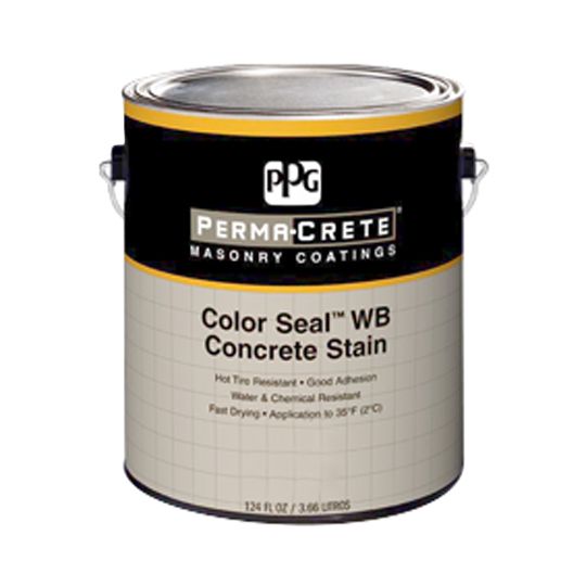 PPG Industries (4-4240) Perma-Crete&reg; Color Seal&trade; WB Interior/Exterior Acrylic Concrete Stain with Ultra Deep Base - 1 Gallon Can