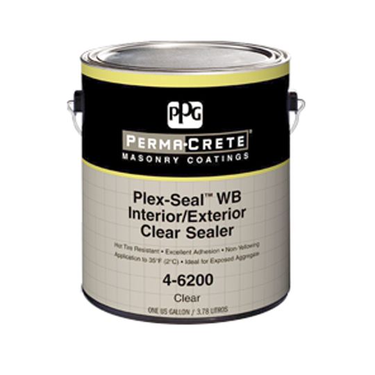 PPG Industries (4-6200) Perma-Crete&reg; Plex-Seal&trade; WB Interior/Exterior Clear Sealer - 1 Gallon Can