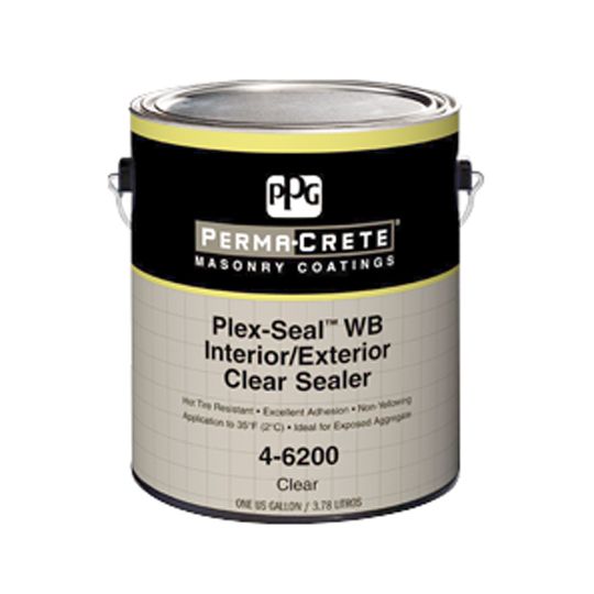 PPG Industries (4-6200) Perma-Crete&reg; Plex-Seal&trade; WB Interior/Exterior Clear Sealer - 5 Gallon Pail