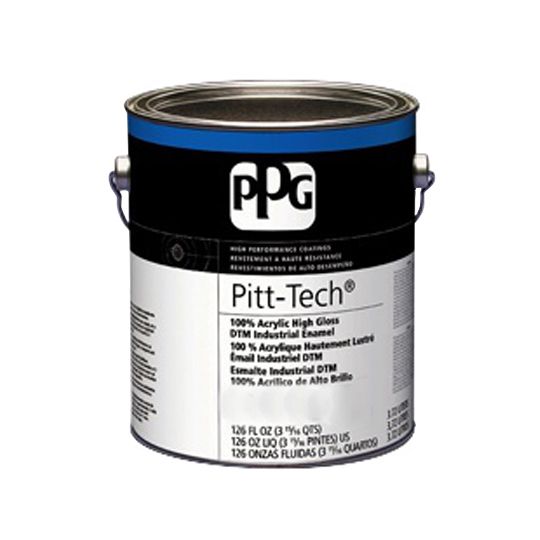 PPG Industries (90-376) Pitt-Tech&reg; Interior/Exterior High Gloss DTM Industrial Enamel with Deeptone Base - 1 Gallon Can