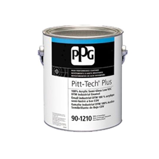 PPG Industries (90-1210) Pitt-Tech&reg; Plus Interior/Exterior Semi-Gloss DTM Industrial Enamel with White & Pastel Base - 1 Gallon Can