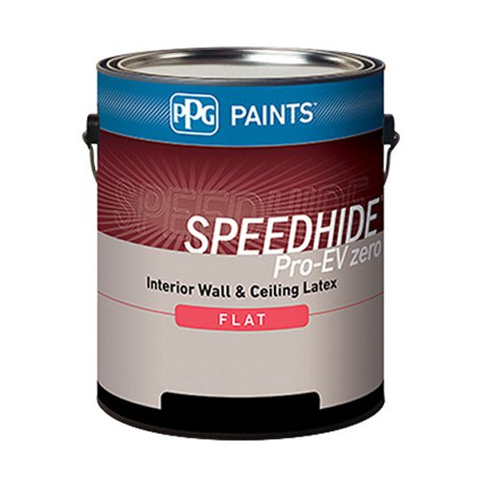 PPG Industries (12-120) Speedhide&reg; Pro-EV Interior Wall & Ceiling Latex Flat with Midtone Base - 1 Gallon Can