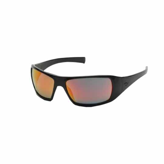 C&R Manufacturing Goliath Safety Glasses White Frame/Ice Orange Mirror Lens