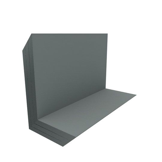 Able Sheet Metal 26 Gauge x 3" x 5" x 8" Step Flashing - Sold Individually Battleship Grey