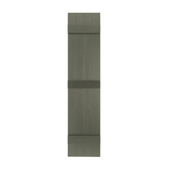 Variform By PlyGem 15" X 71" Board & Batten 4 Board Closed Shutter Blackwatch Green