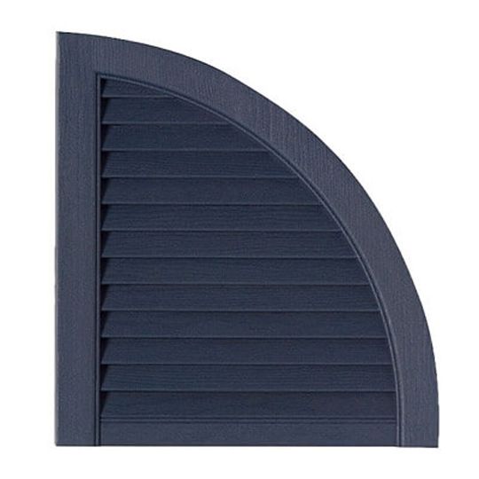 Variform By PlyGem 15" x 47" Standard Open Louvered Shutter Black