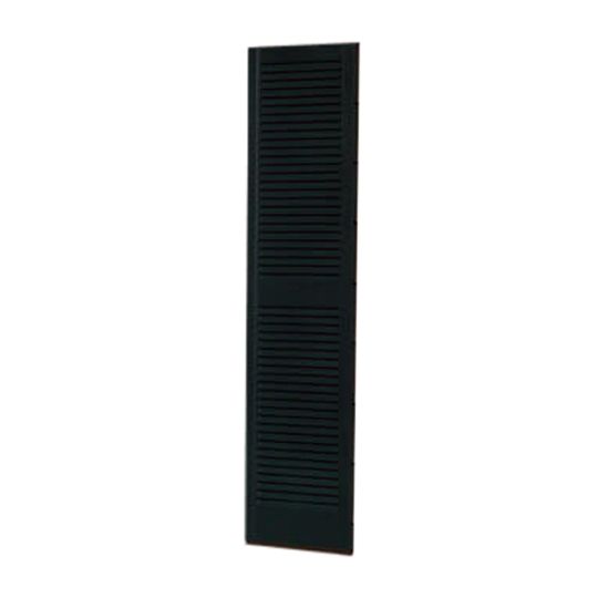 Variform By PlyGem 12" x 59" Standard Open Louvered Shutter Black