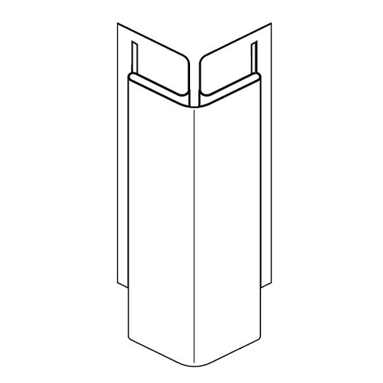 KP Building Products 10' Bay/Bow Outside Corner Post White