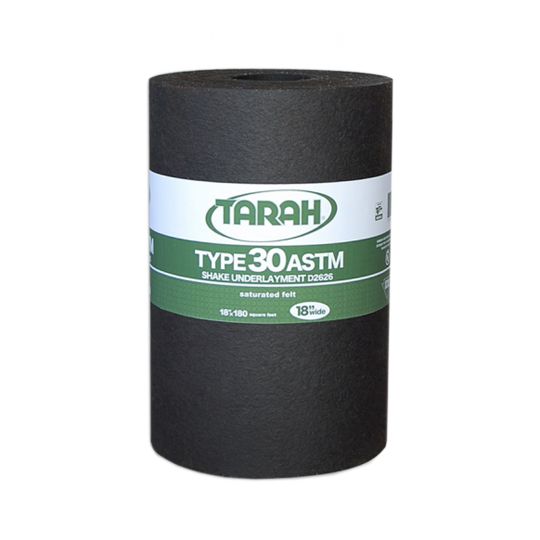 Tarah 18" #30 Wide Shake Underlayment - 1 Sq. Ft. Roll